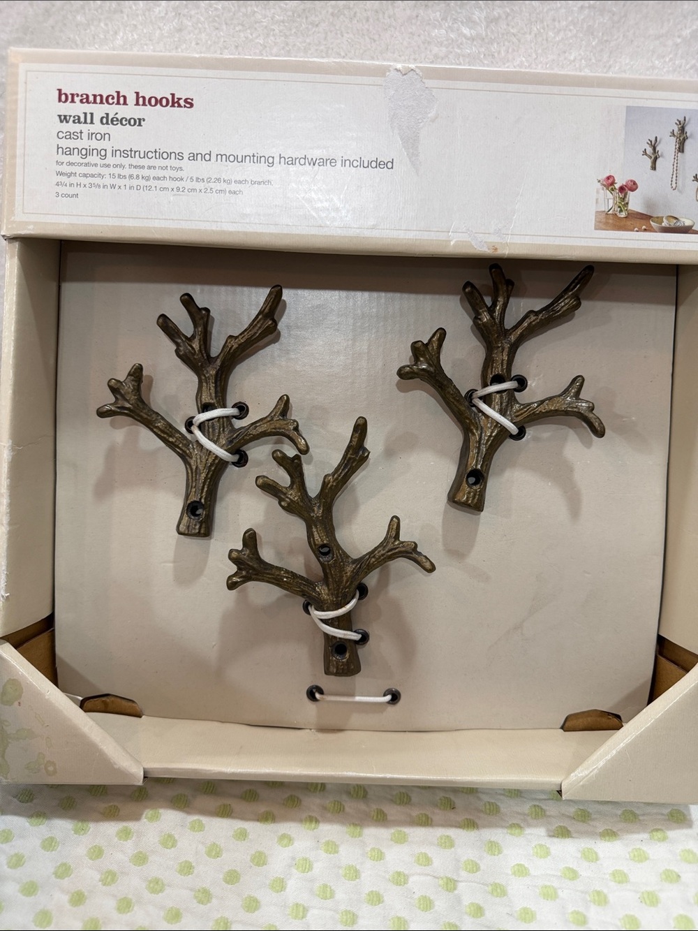 Cast iron branch hooks